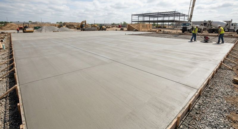 Commercial Slab Installation in Williamsburg, VA