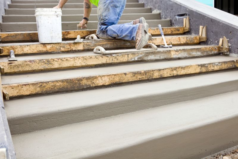 Cement Step Installation